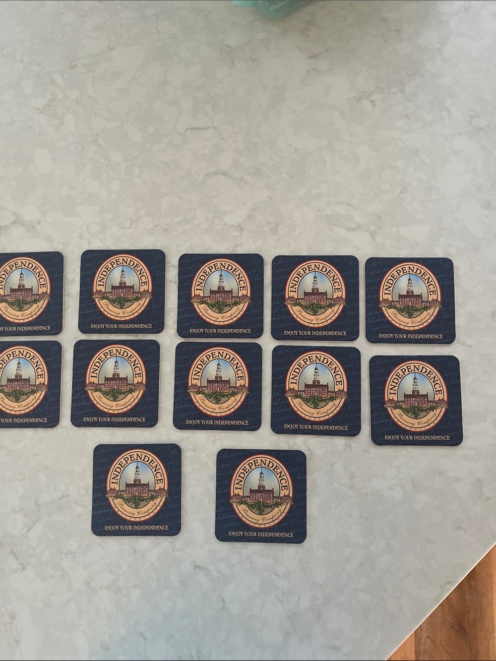 Vintage Independence Brewing Company lot of 12 coasters